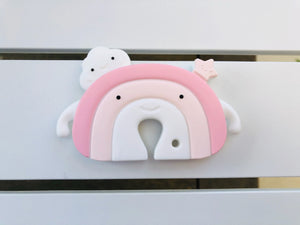 Pink Rainbow Silicone Teething Toy